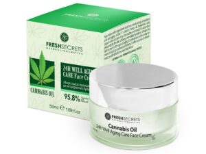 Fresh Secrets 24H Gezichtscrème met Cannabis Olie